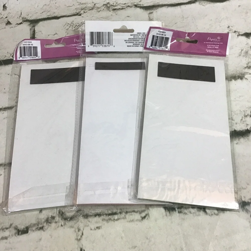 Magnetic Notepads List Pads Lot Of 3 Floral Printed Lined Paper New Sealed